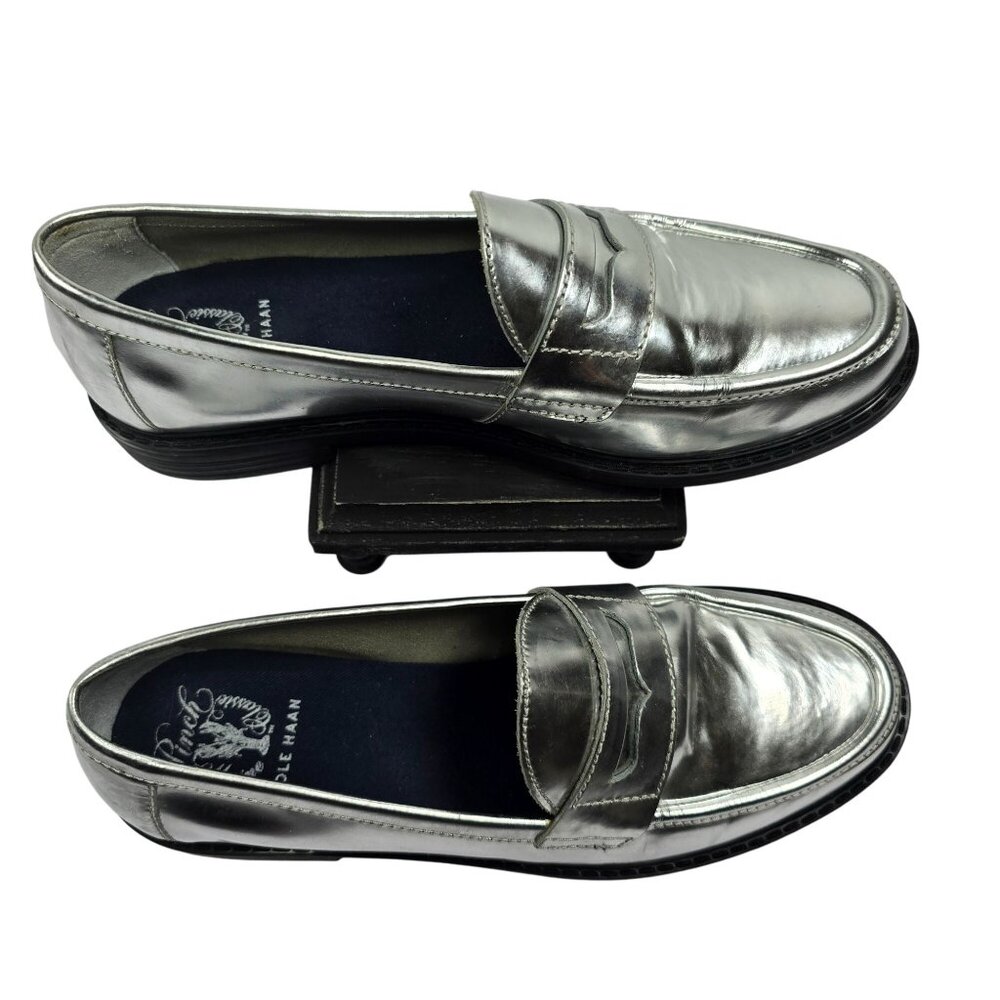Cole Haan Women's Patent Leather Pinch Penny Loafer Sz 7B - Picture 5 of 10